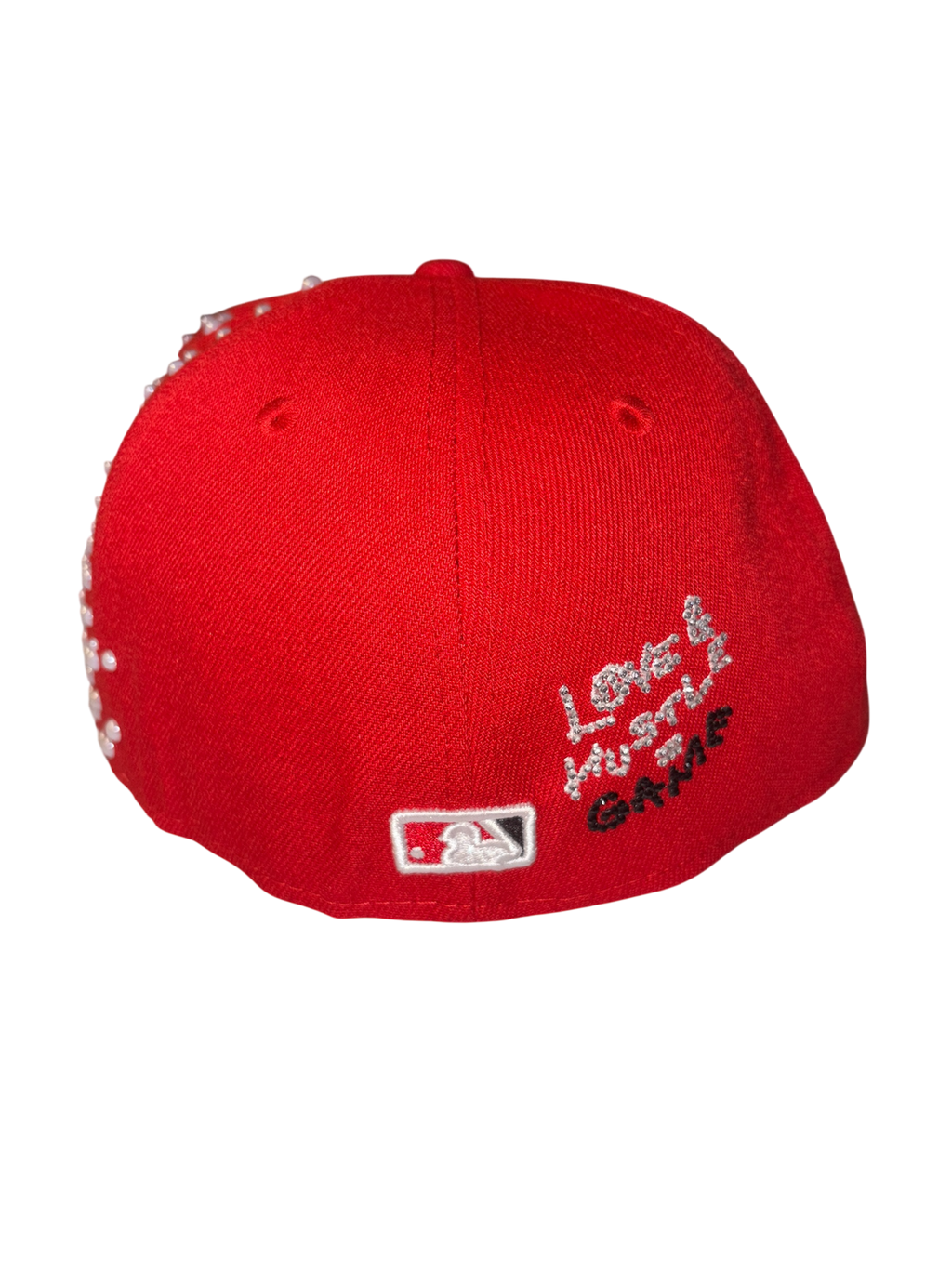 Custom Cap Red Pearl LA Dodgers