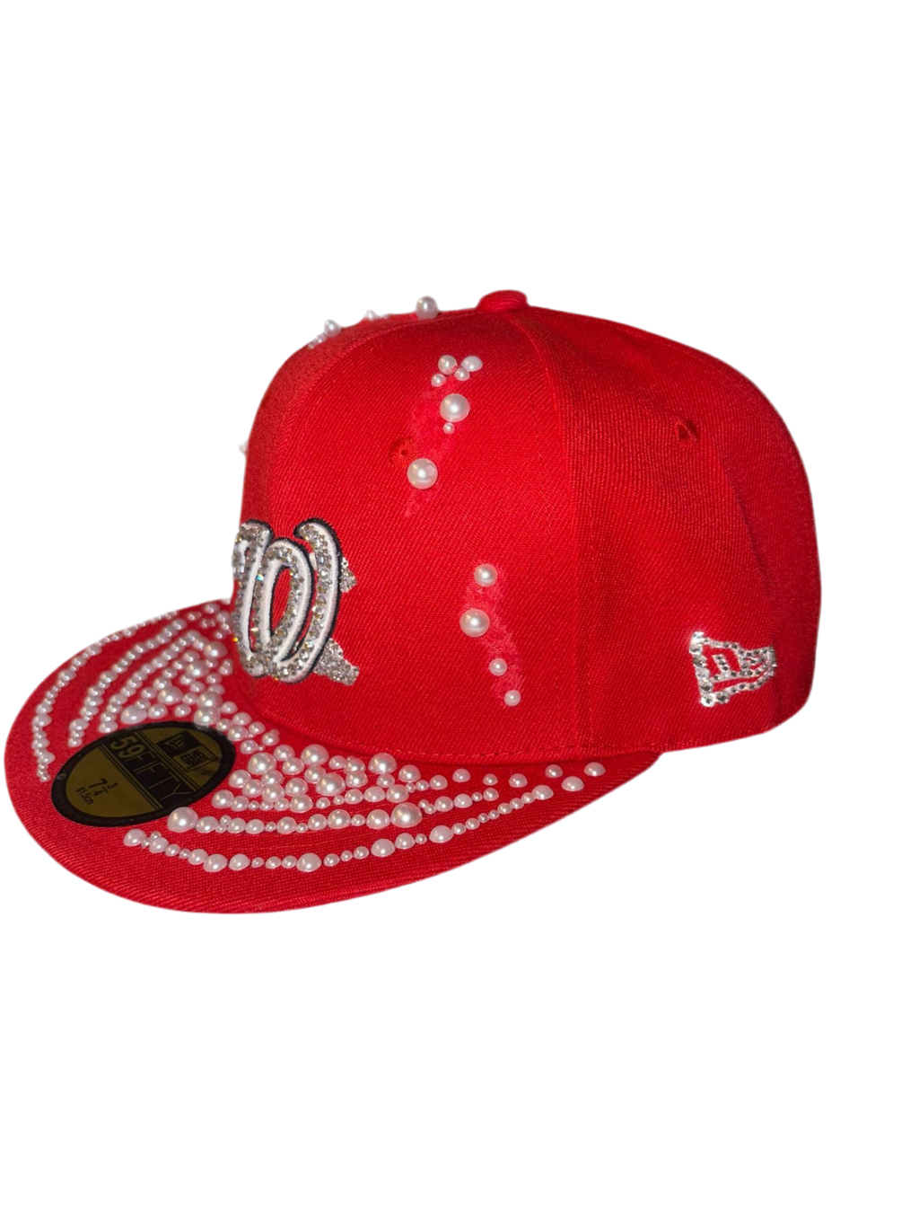 Custom Cap W.N. Pearls and Diamonds