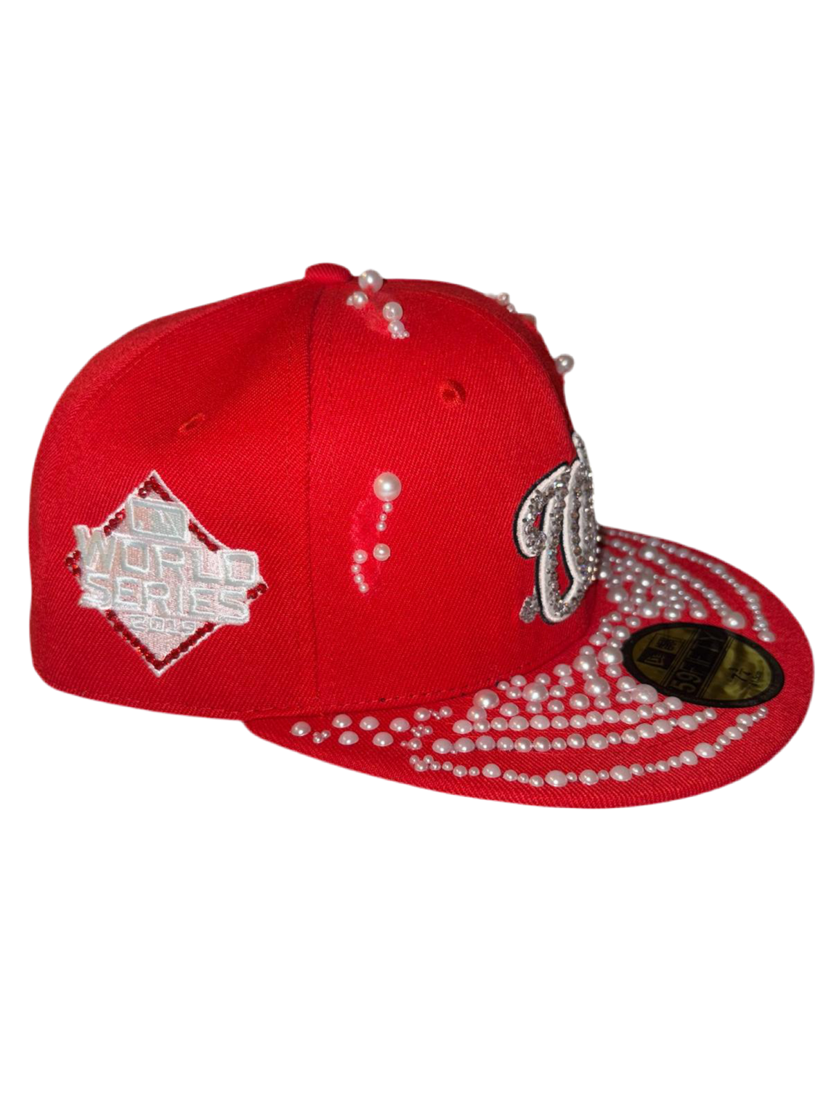 Custom Cap W.N. Pearls and Diamonds