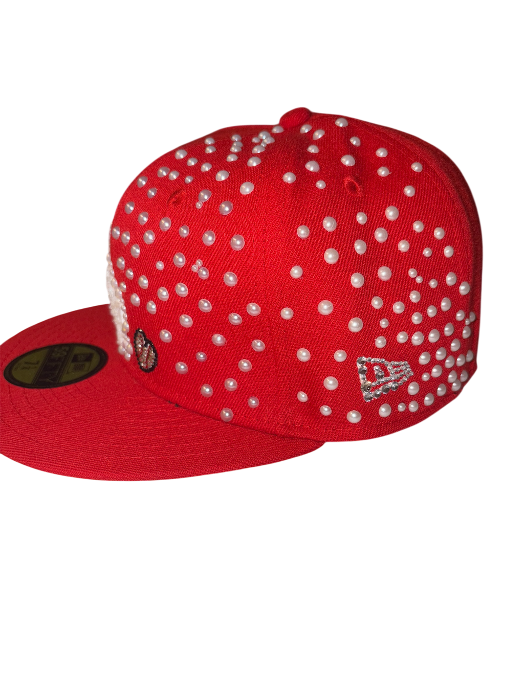 Custom Cap Red Pearl LA Dodgers