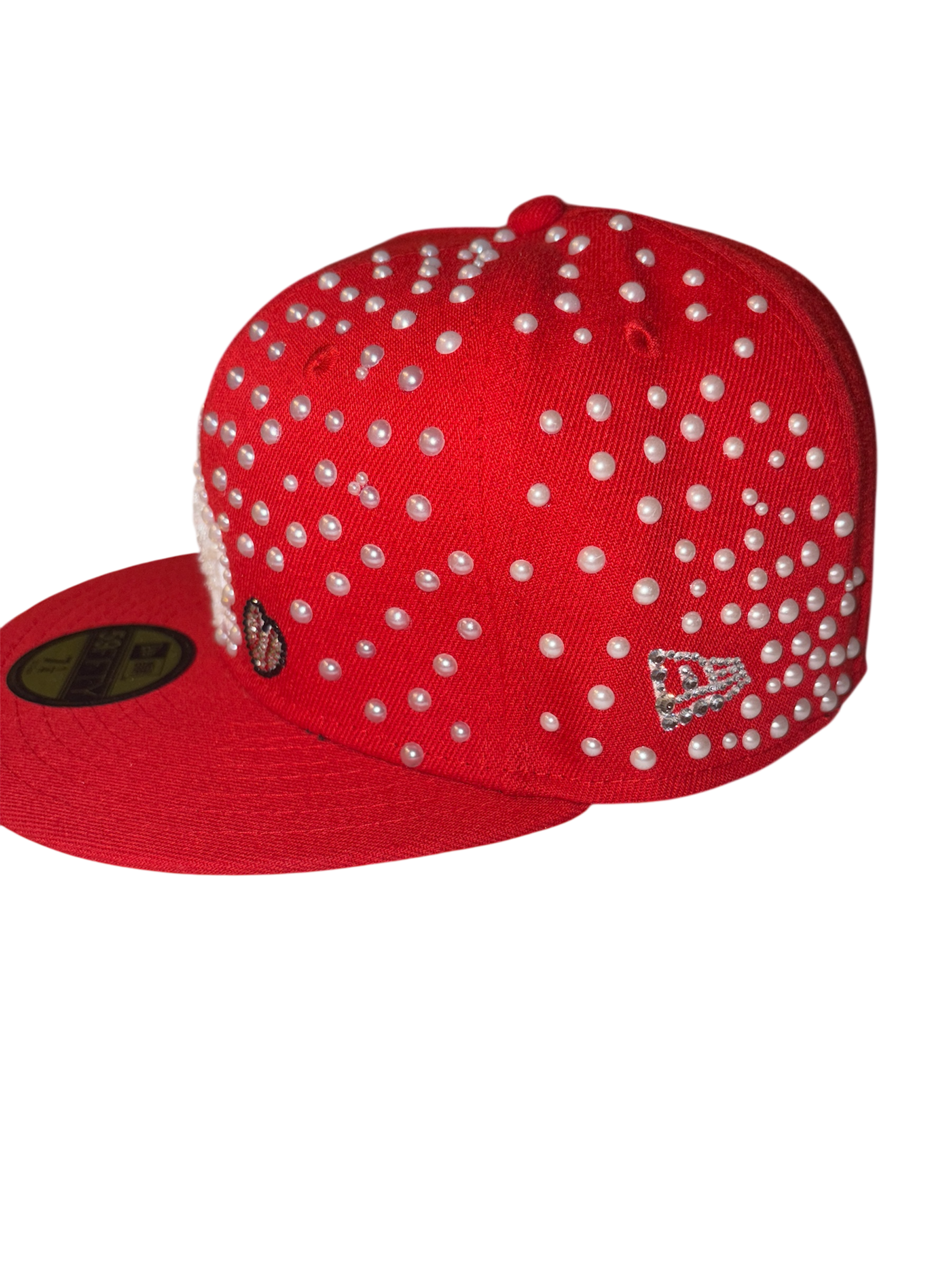 Custom Cap Red Pearl LA Dodgers