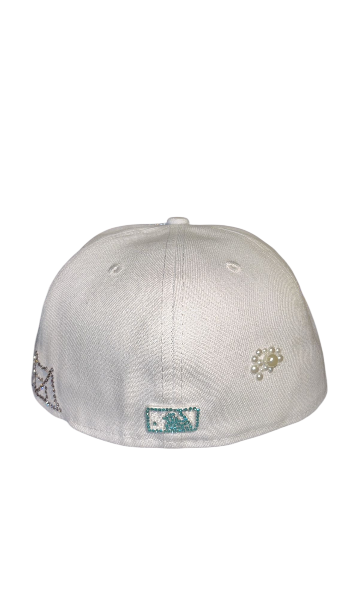 Custom Cap White Pearl NY Yankees