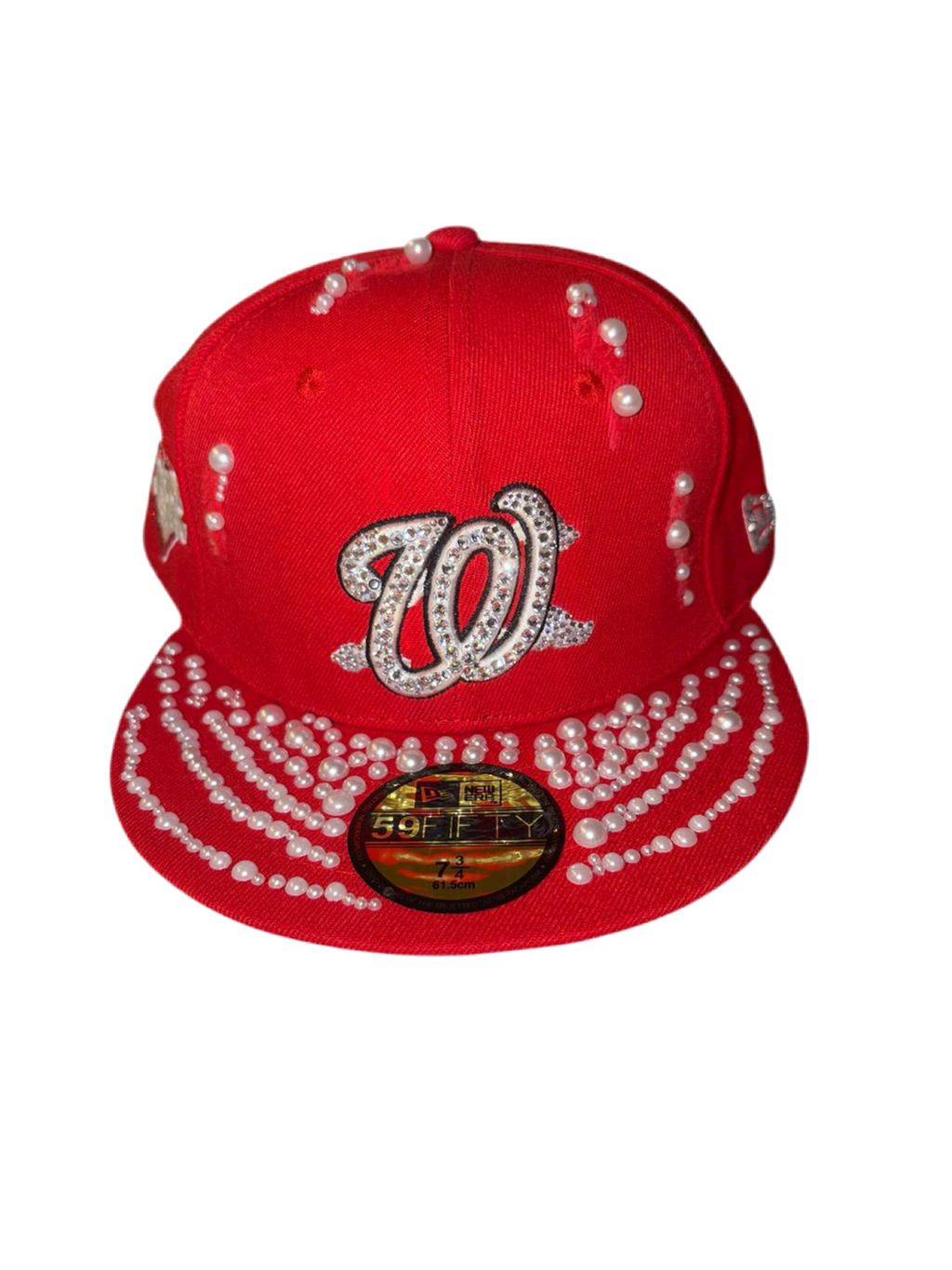 Custom Cap W.N. Pearls and Diamonds