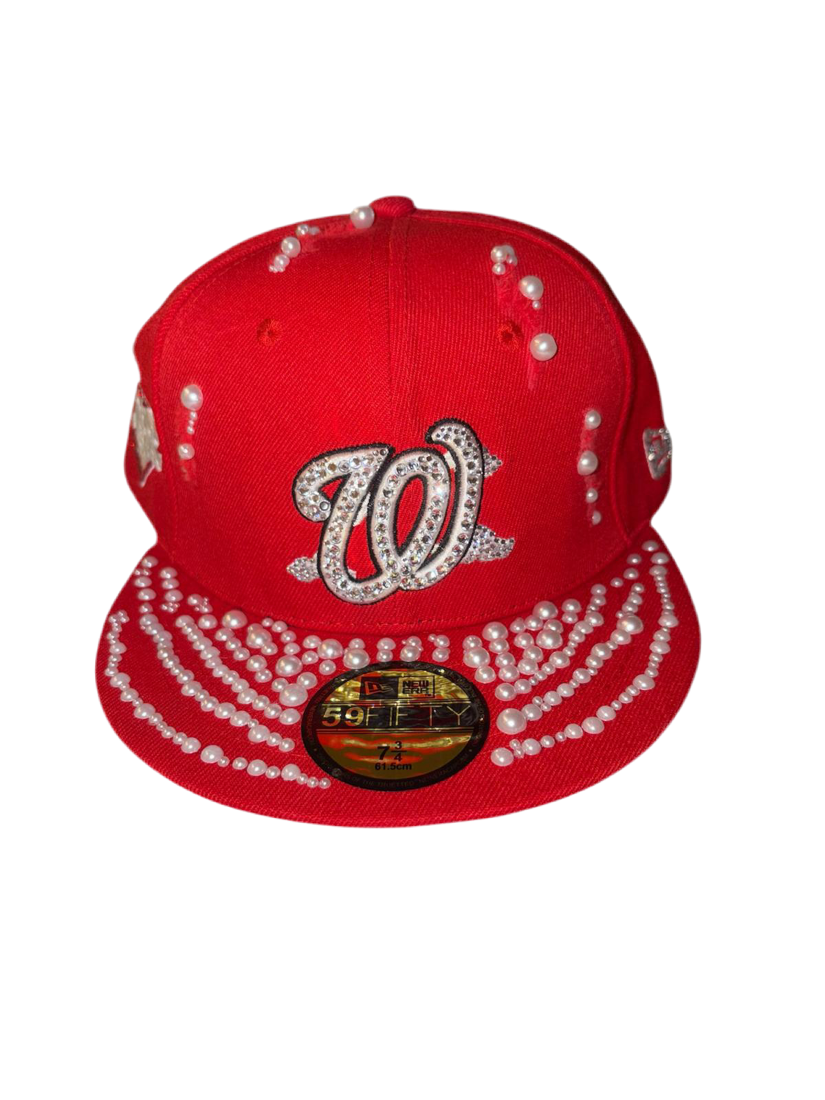 Custom Cap W.N. Pearls and Diamonds