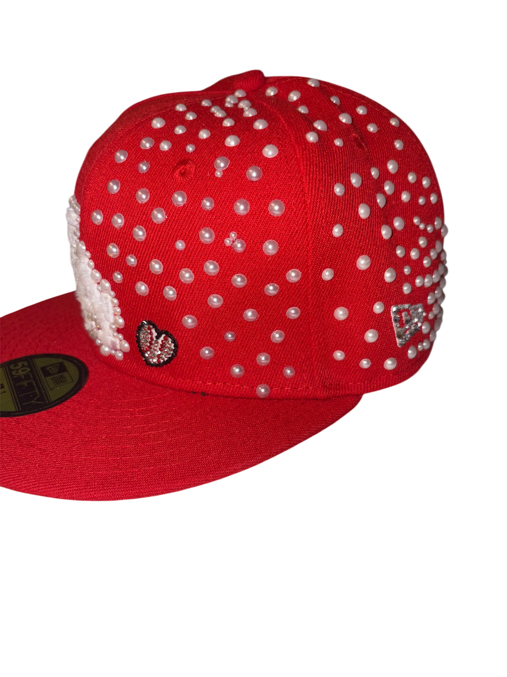 Custom Cap Red Pearl LA Dodgers